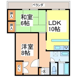 ファミール松江の物件間取画像